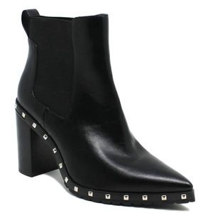 Charles David Women's Black Dodger Studded Booties Shoes Size US 9.5 M